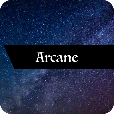 A button leading to the "arcane magic" page