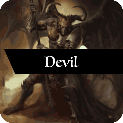 A button leading to the "devil" page