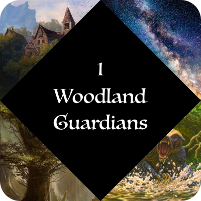 A button leading to the "campaign 1, woodland guardians" page