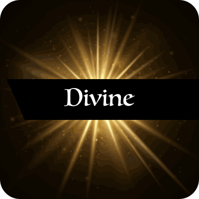 A button leading to the "divine magic" page