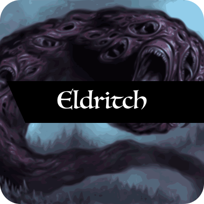 A button leading to the "eldritch" page